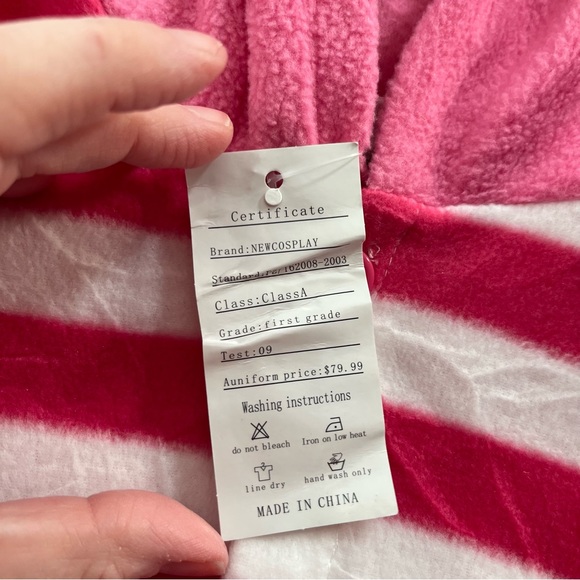 NWT Cheshire Cat Pink Striped Onesie Size - Picture 4 of 16